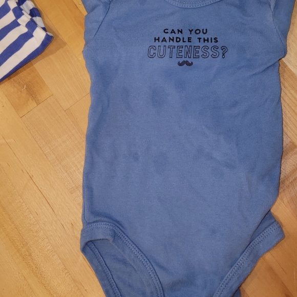 Set of 7 Long Sleeve Baby Boy Bodysuit/Onesies - Picture 3 of 4